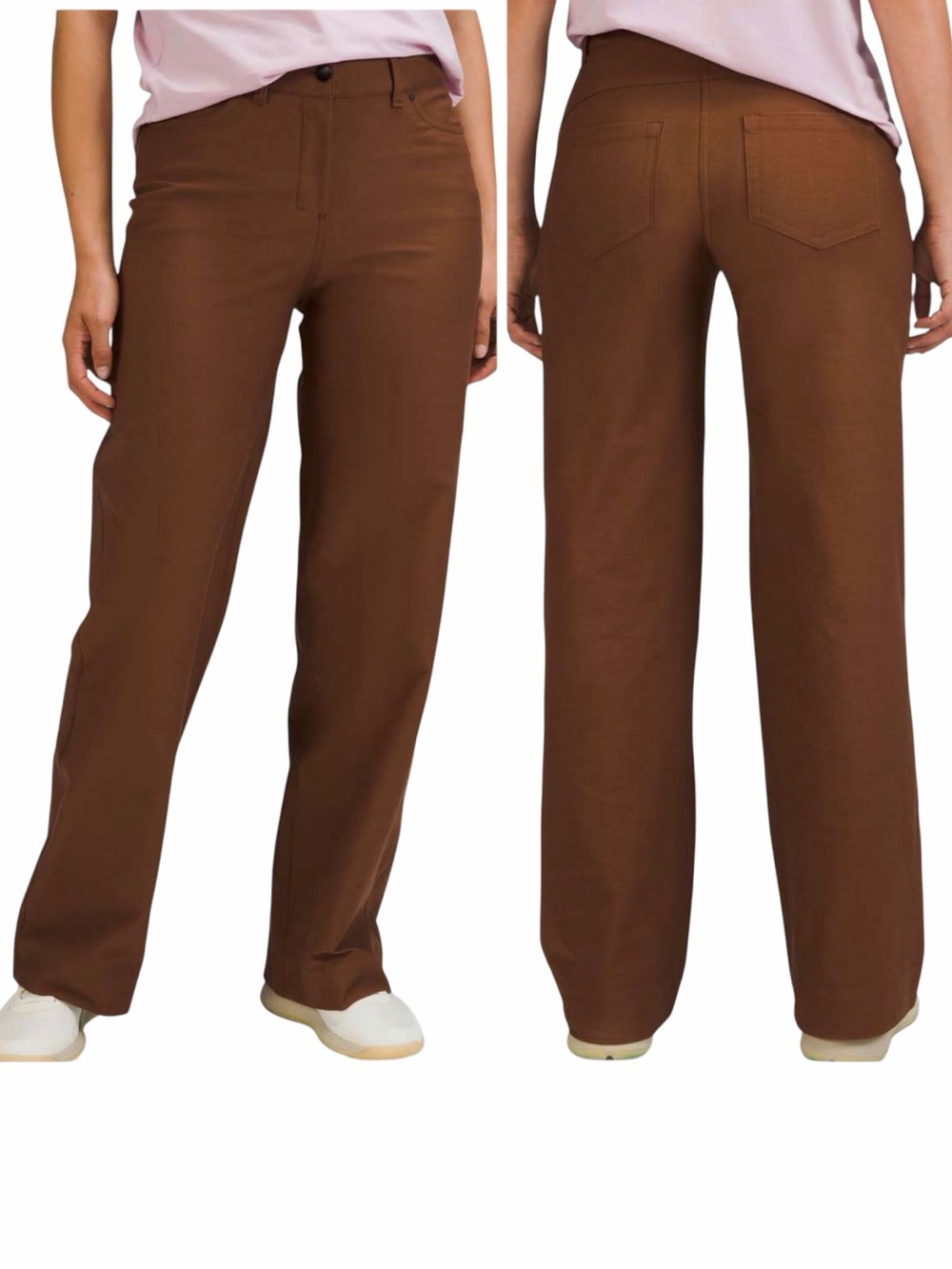 Lululemon City Sleek Wide-Leg Pant Light Utilitech Roasted Brown Size 24